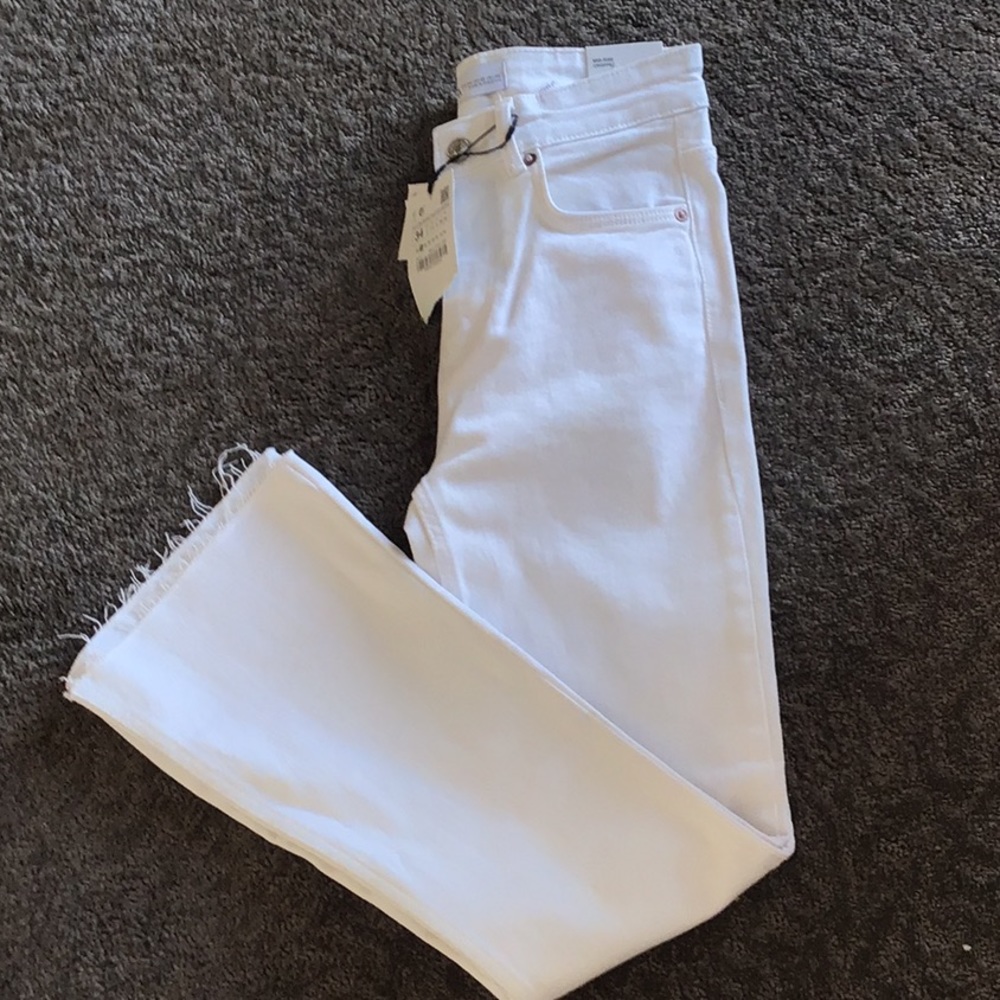 Zara mid-rise cropped jeans